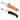 Kinderkitchen barnkniv med sax, 3 delar - barnkniv, orange/svart